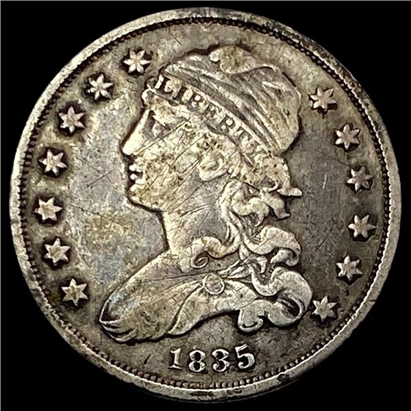1835 Capped Bust Quarter NICELY CIRCULATED
