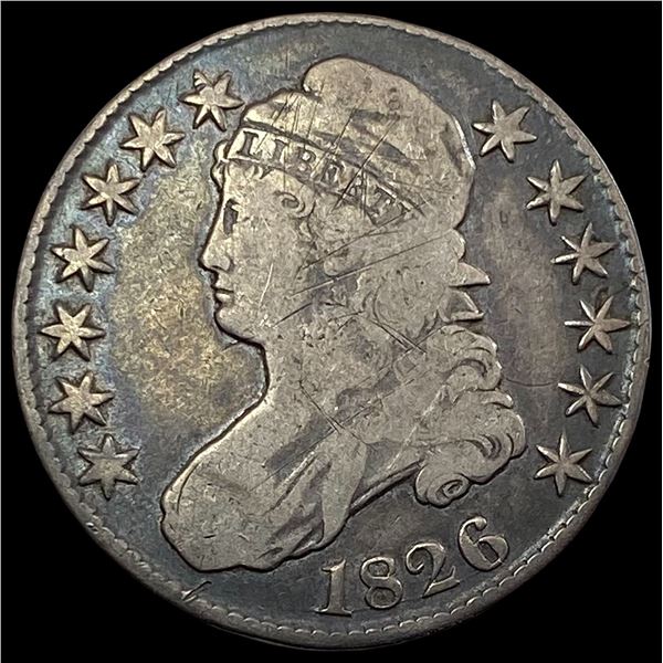 1826 Capped Bust Half Dollar NICELY CIRCULATED