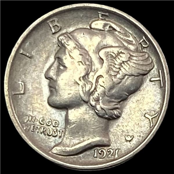 1921 Silver Mercury Dime CLOSELY UNCIRCULATED