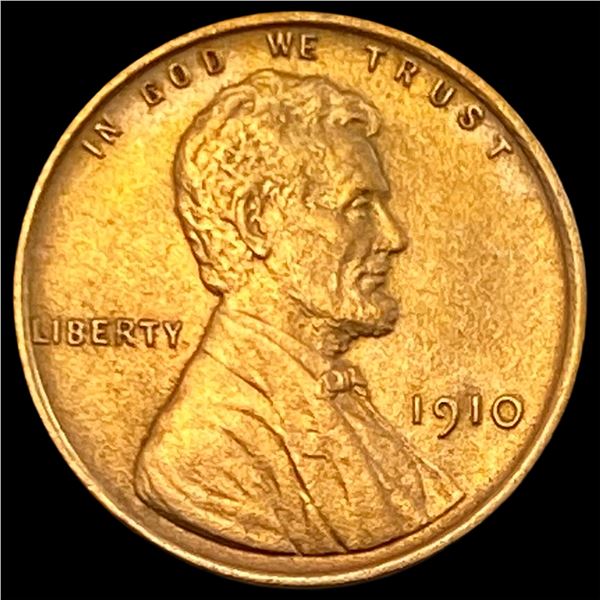 1910 Red Lincoln Wheat Cent CHOICE BU