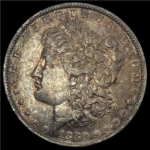 1880 Toned Morgan Silver Dollar UNCIRCULATED