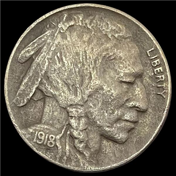 1918-D Buffalo Nickel CLOSELY UNCIRCULATED
