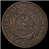 Image 2 : 1869 Copper 2 Cents CLOSELY UNCIRCULATED