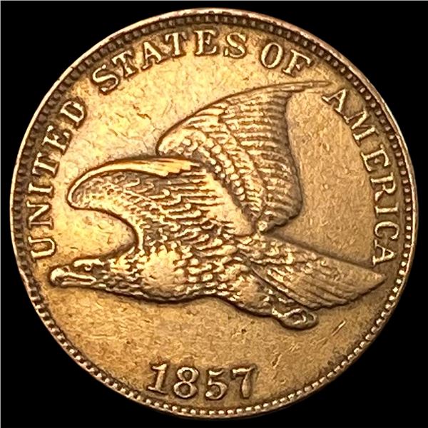 1857 Flying Eagle Cent NEARLY UNCIRCULATED