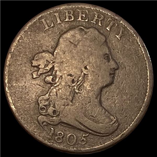 1805 Draped Bust Half Cent LIGHTLY CIRCULATED