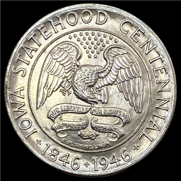 1946 Silver Iowa Half Dollar CHOICE BU
