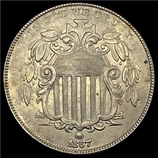 1867 Shield Nickel CHOICE AU