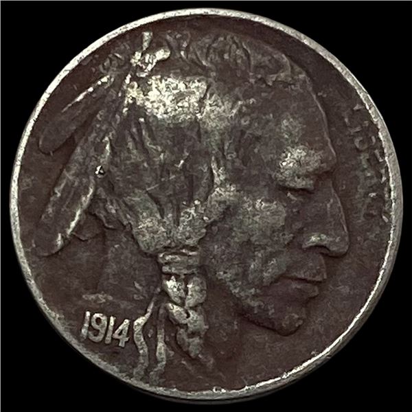 1914-D Buffalo Nickel LIGHTLY CIRCULATED