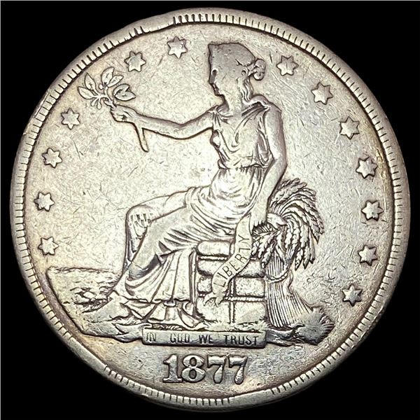 1877 Silver Trade Dollar NICELY CIRCULATED