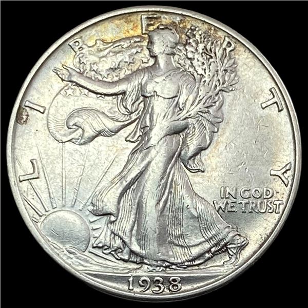 1938-D Walking Liberty Half Dollar NEARLY UNCIRCULATED