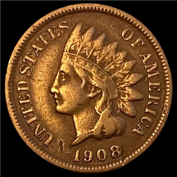 1908-S Indian Head Cent ABOUT UNCIRCULATED
