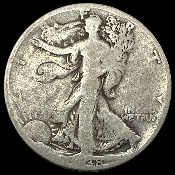 1938-D Silver Walking Liberty Half Dollar NICELY CIRCULATED