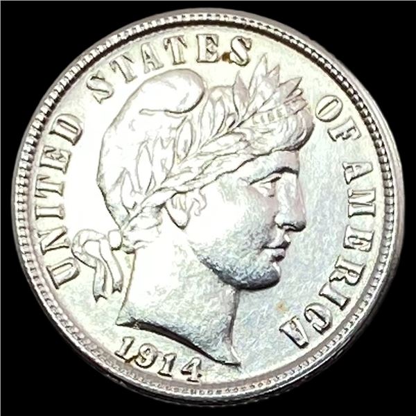 1914-S Silver Barber Dime UNCIRCULATED