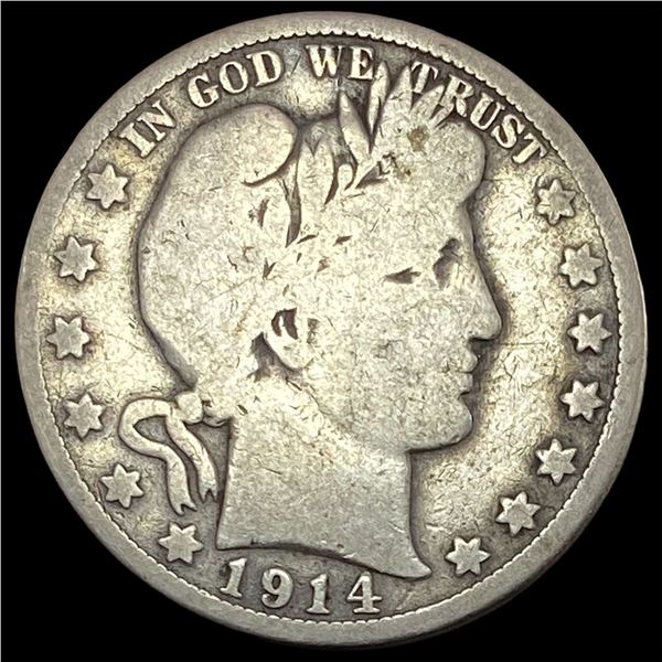 1914 Barber Half Dollar NICELY CIRCULATED