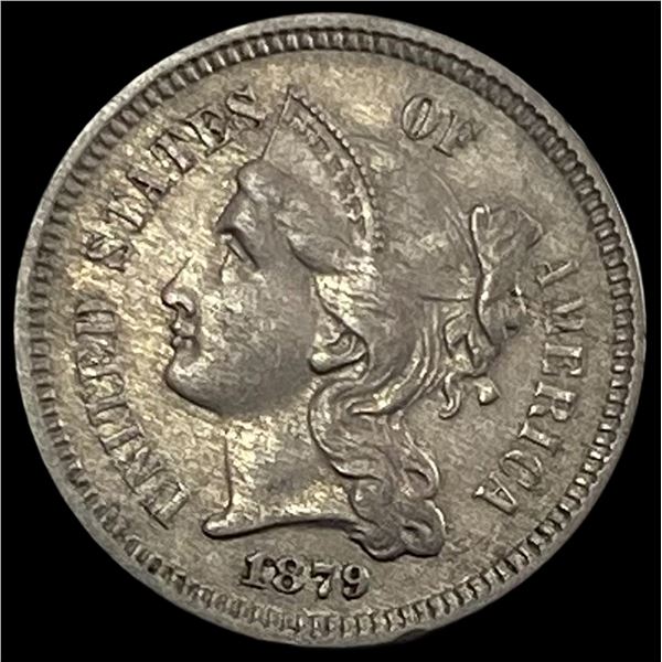 1879 Nickel Three-Cent Piece CLOSELY UNCIRCULATED