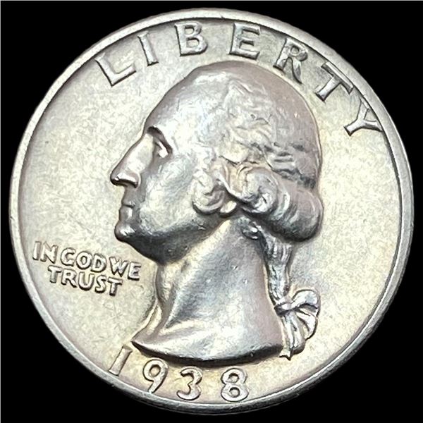 1938-S Silver Washington Quarter CHOICE AU