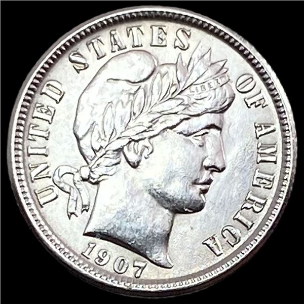 1907-O Silver Barber Dime CLOSELY UNCIRCULATED