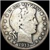 Image 1 : 1913 Silver Barber Half Dollar NICELY CIRCULATED