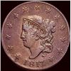 Image 1 : 1817 Coronet Head Large Cent CLOSELY UNCIRCULATED