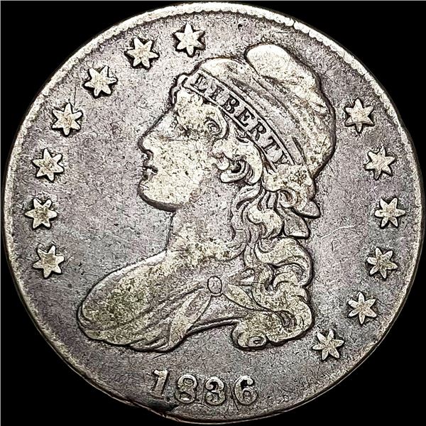 1836 Capped Bust Half Dollar ABOUT UNCIRCULATED