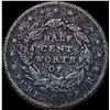 Image 2 : 1937 Hard Times Half Cent Copper Token NICELY CIRCULATED