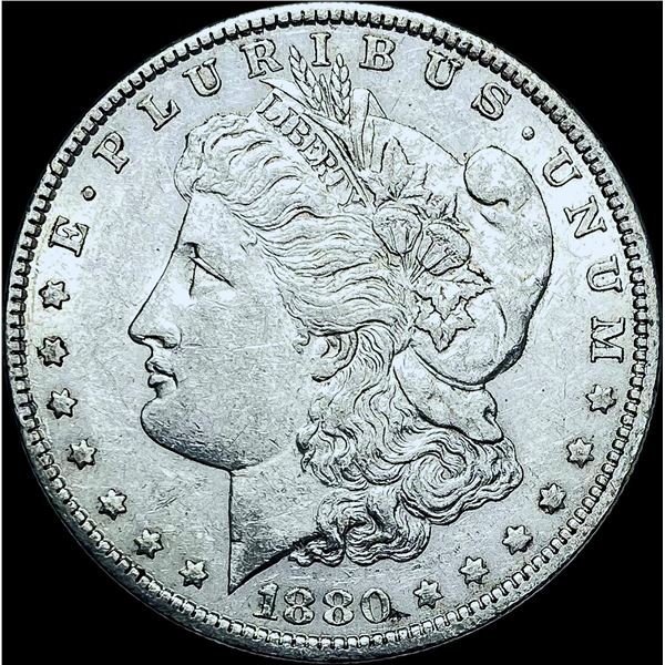 1880-O Micro O Silver Morgan Dollar CHOICE AU