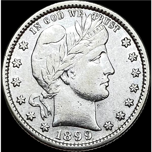 1899-S Silver Barber Quarter CLOSELY UNCIRCULATED