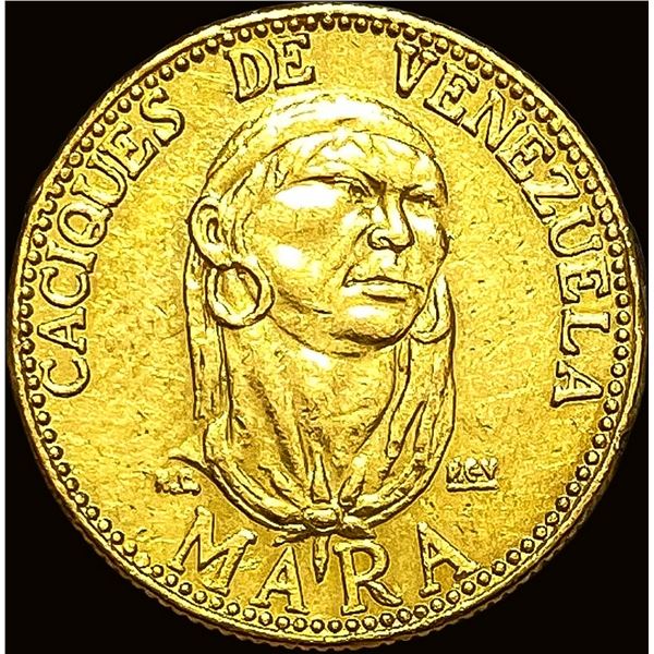 1957 .174oz Venezuela Caciques Mara CLOSELY UNCIRCULATED