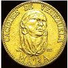 Image 1 : 1957 .174oz Venezuela Caciques Mara CLOSELY UNCIRCULATED