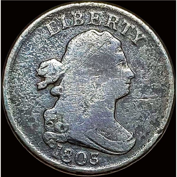 1803 Draped Bust Half Cent NICELY CIRCULATED