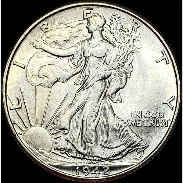 1942 Walking Liberty Half Dollar CLOSELY UNCIRCULATED