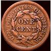 Image 2 : 1855 Red Braided Hair Large Cent CLOSELY UNCIRCULATED