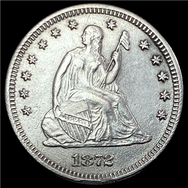 1872 Seated Liberty Silver Quarter CLOSELY UNCIRCULATED