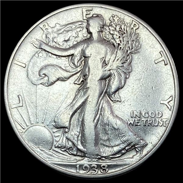 1938-D Walking Liberty Half Dollar LIGHTLY CIRCULATED
