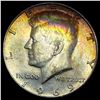 1969-D Toned Silver Kennedy Half Dollar CHOICE BU
