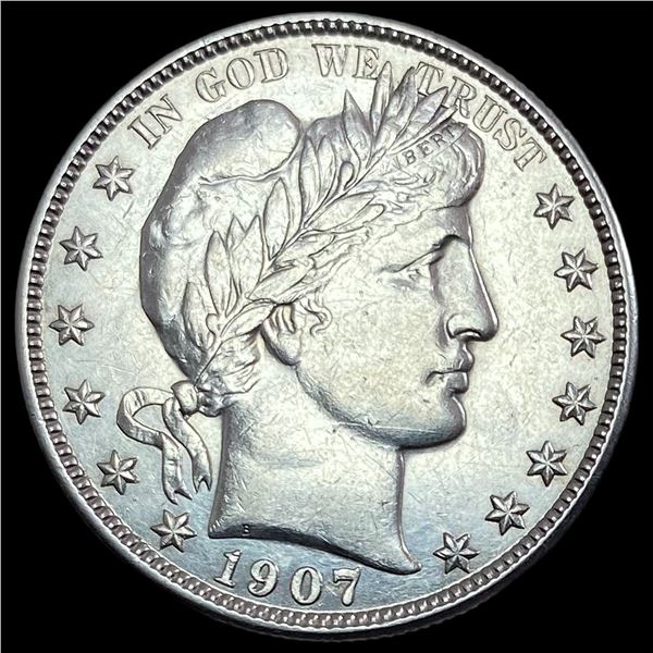 1907-D Barber Half Dollar CLOSELY UNC