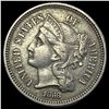 1868 Nickel Three-Cent Piece NEARLY UNCIRCULATED