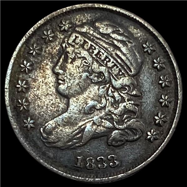 1833 Capped Bust Dime ABOUT UNCIRCULATED