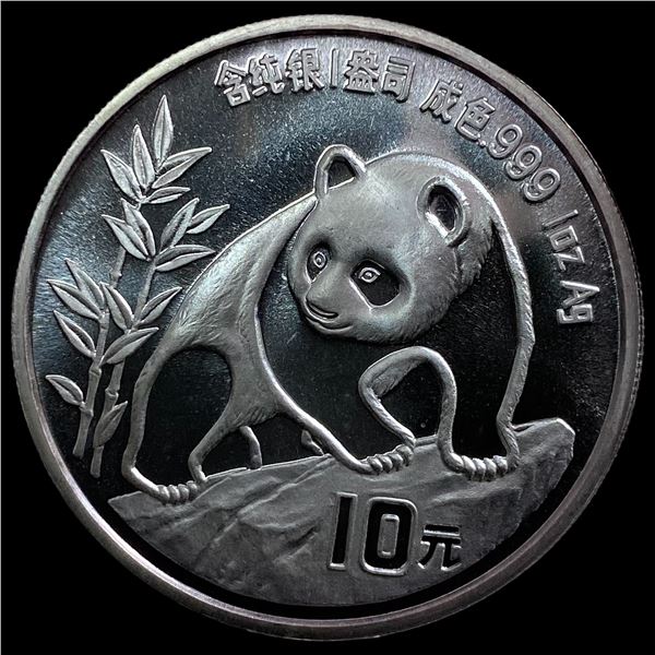 1990 1oz Silver China Panda 10 Yuan CHOICE PROOF
