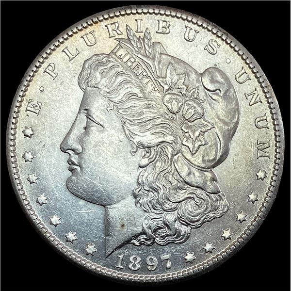 1897-S Silver Morgan Dollar CHOICE AU