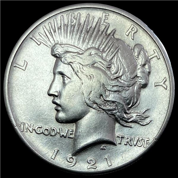 1921 Silver Peace Dollar NEARLY UNCIRCULATED