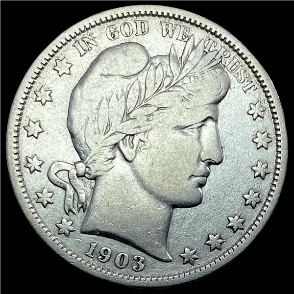 1903-O Silver Barber Half Dollar LIGHTLY CIRCULATED