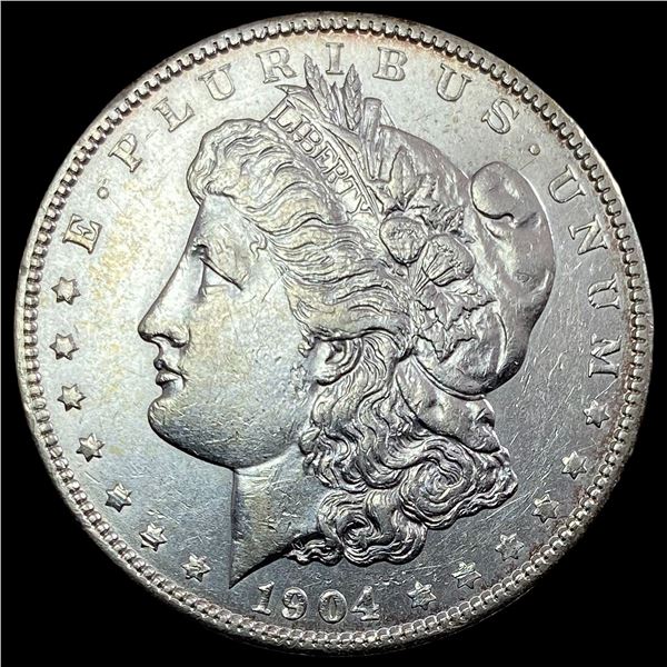 1904 Silver Morgan Dollar CLOSELY UNCIRCULATED