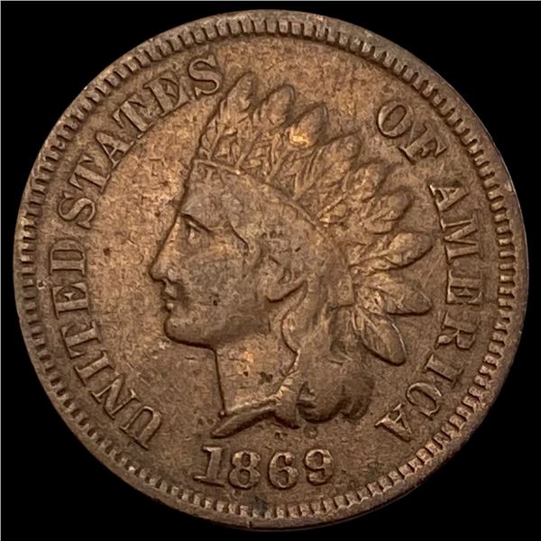 1869 Indian Head Cent NICELY CIRCULATED