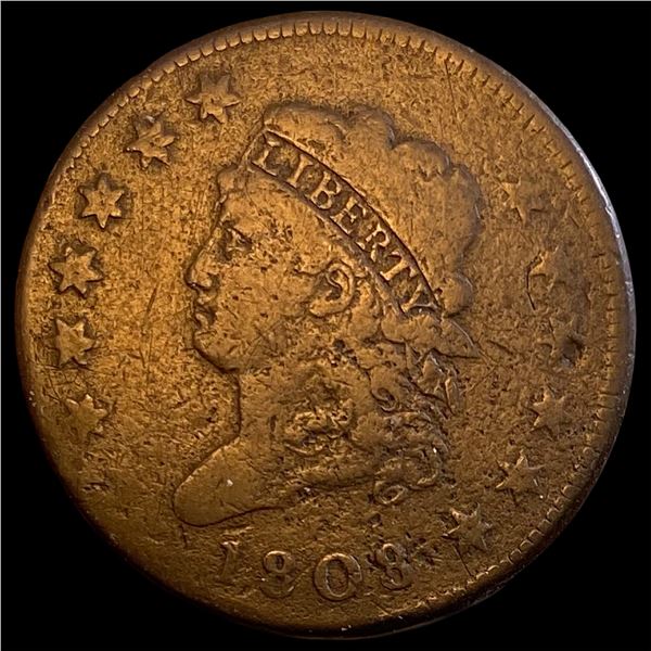 1808 Classic Head Large Cent NICELY CIRCULATED