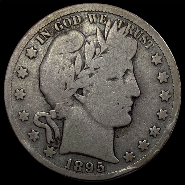 1895-S Silver Barber Half Dollar NICELY CIRCULATED