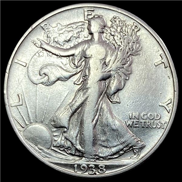 1938-D Walking Liberty Half Dollar LIGHTLY CIRCULATED