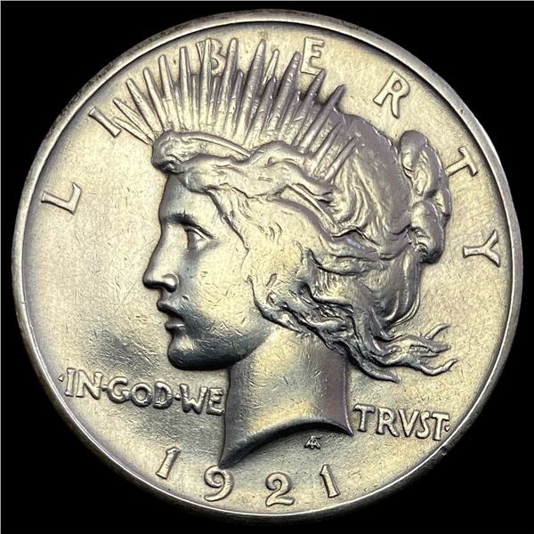 1921 Silver Peace Dollar NEARLY UNCIRCULATED