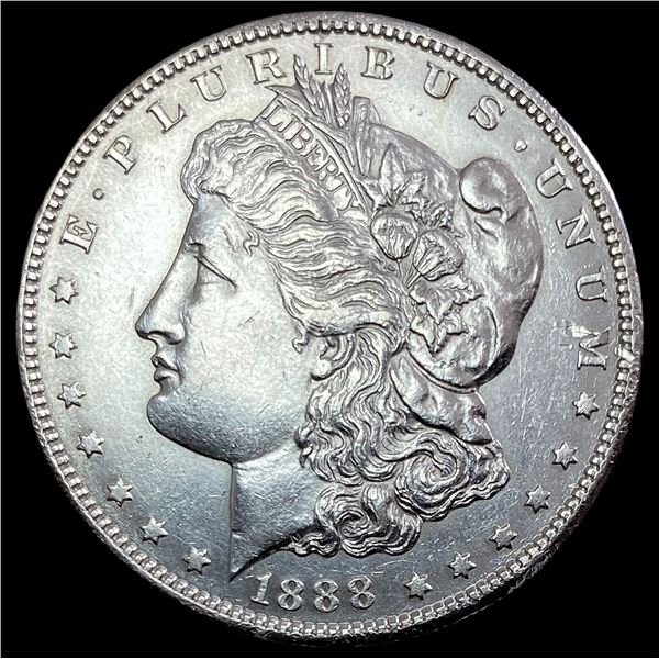 1888-S Silver Morgan Dollar CHOICE AU