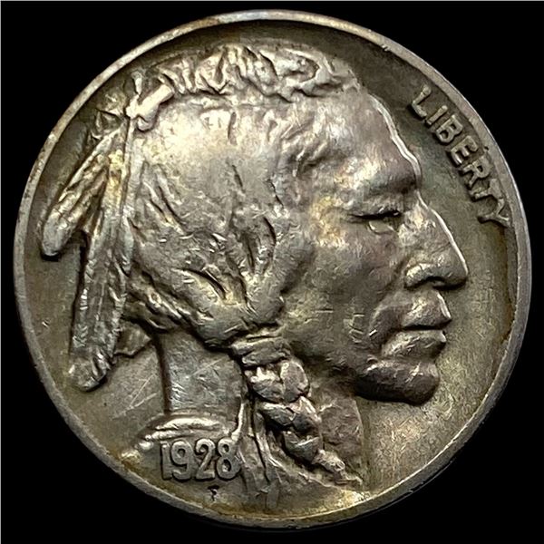 1928-S Buffalo Nickel Five Cents NEARLY UNCIRCULATED
